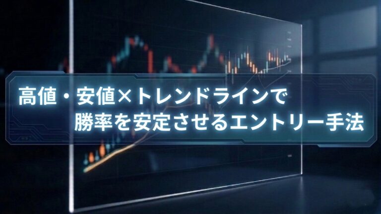 高値・安値✕トレンドラインで勝率を安定させるエントリー手法