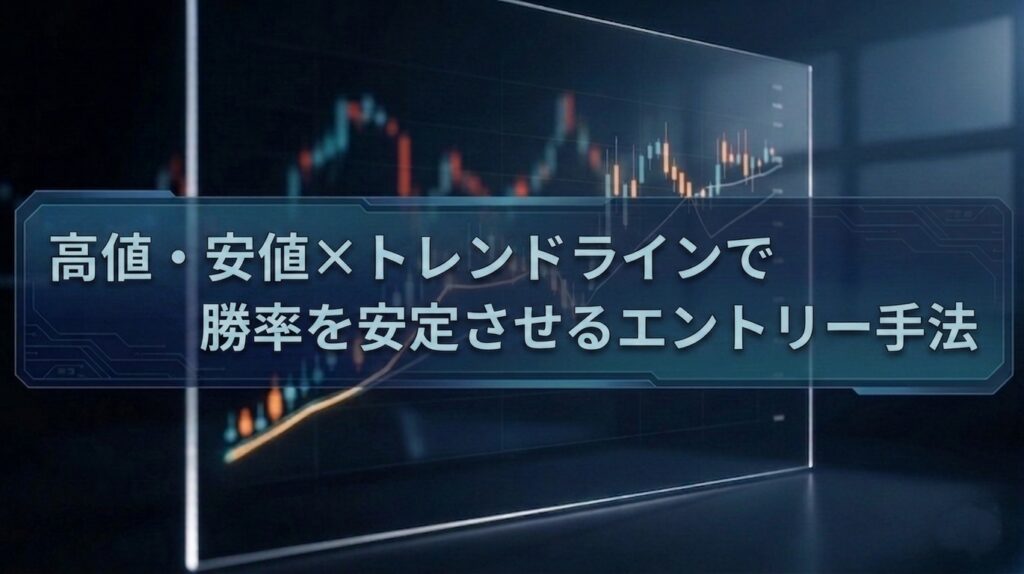 高値・安値✕トレンドラインで勝率を安定させるエントリー手法